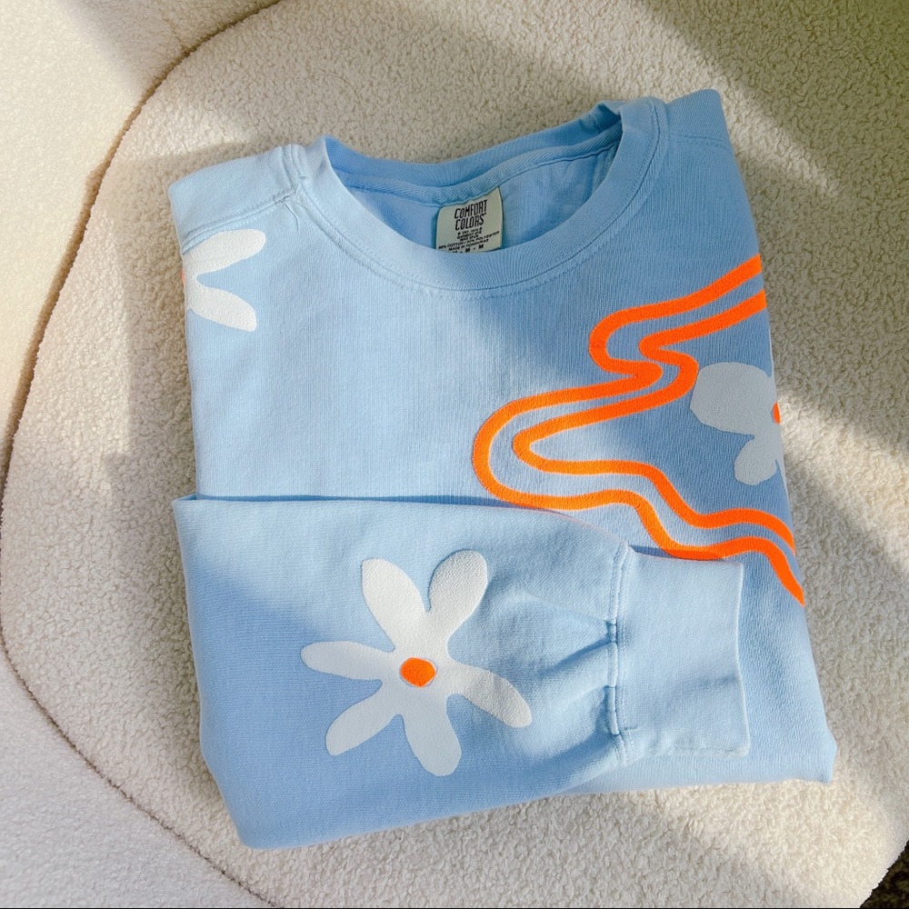 Happy  face crewneck